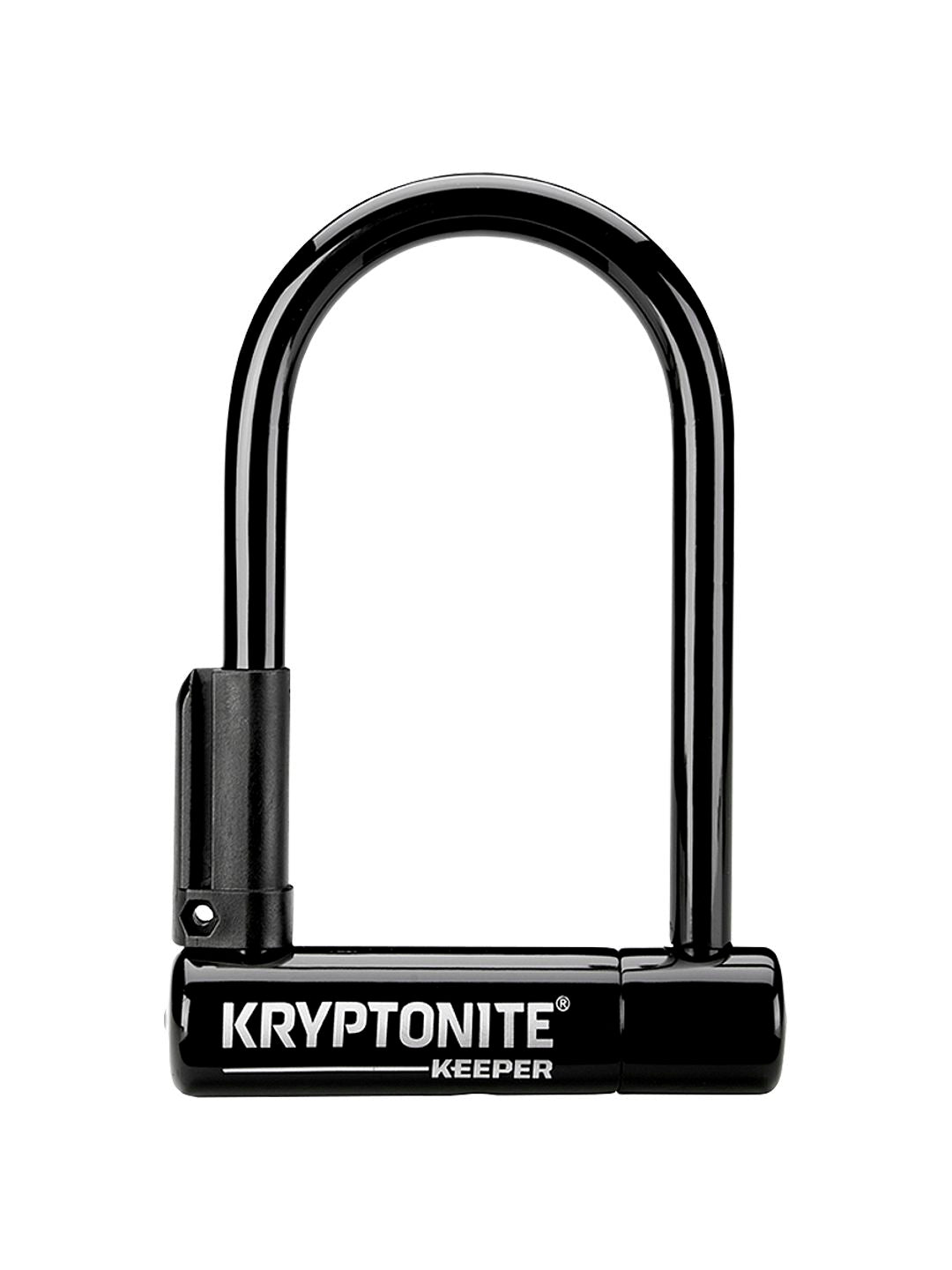 Kryptonite Keeper U-Lock - 3.25 x 6" Keyed Black Includes bracket